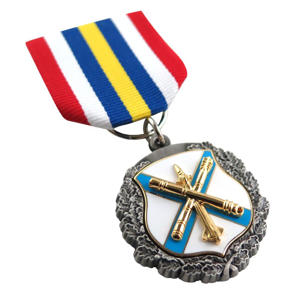 Custom Hard Enamel Medallion Carnival Medal with Short Ribbon