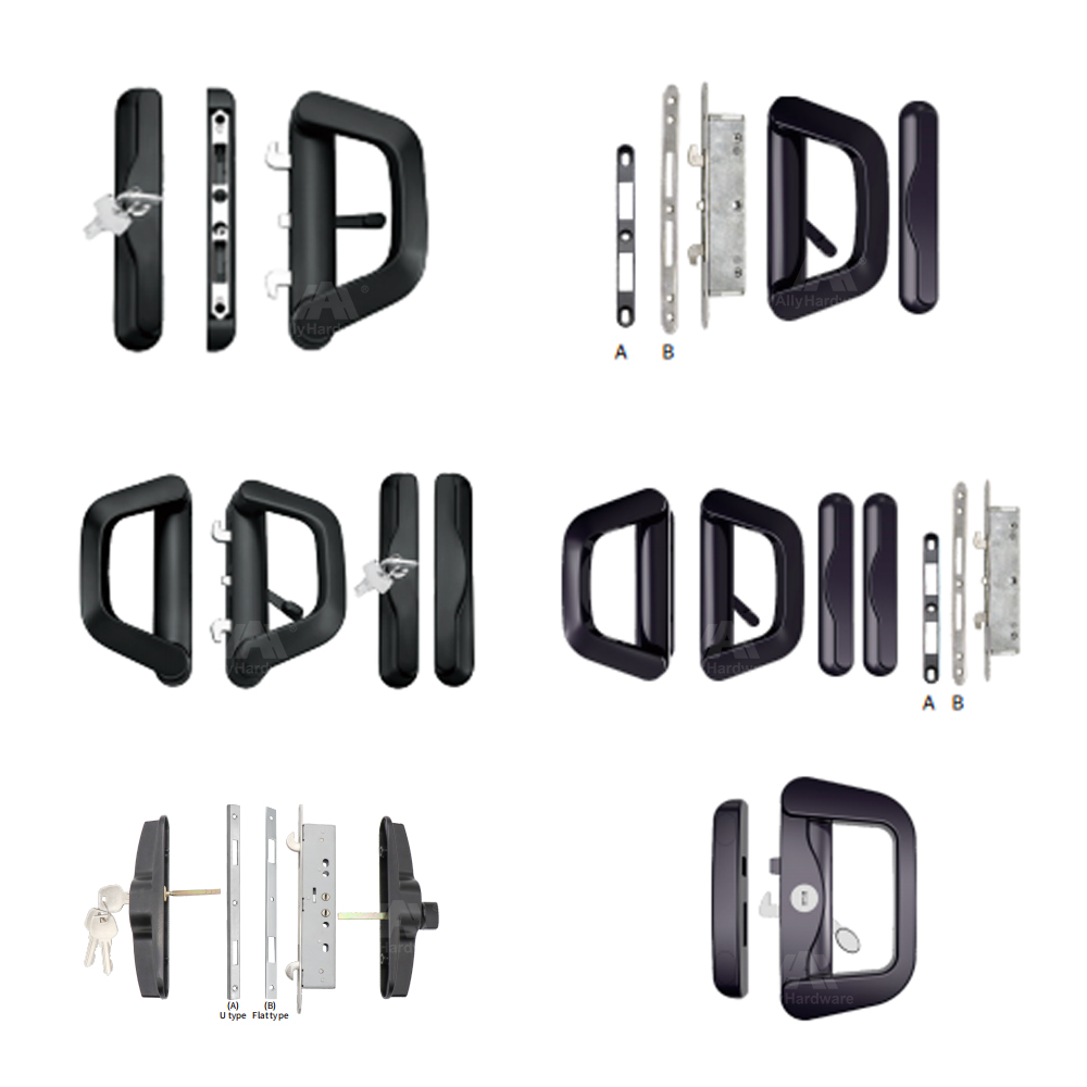 Sliding door handle lock,sliding patio door lock