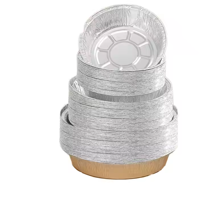 EU packaging EY178 Round Foil Pan Aluminum foil round pot Aluminum foil container baking purposess