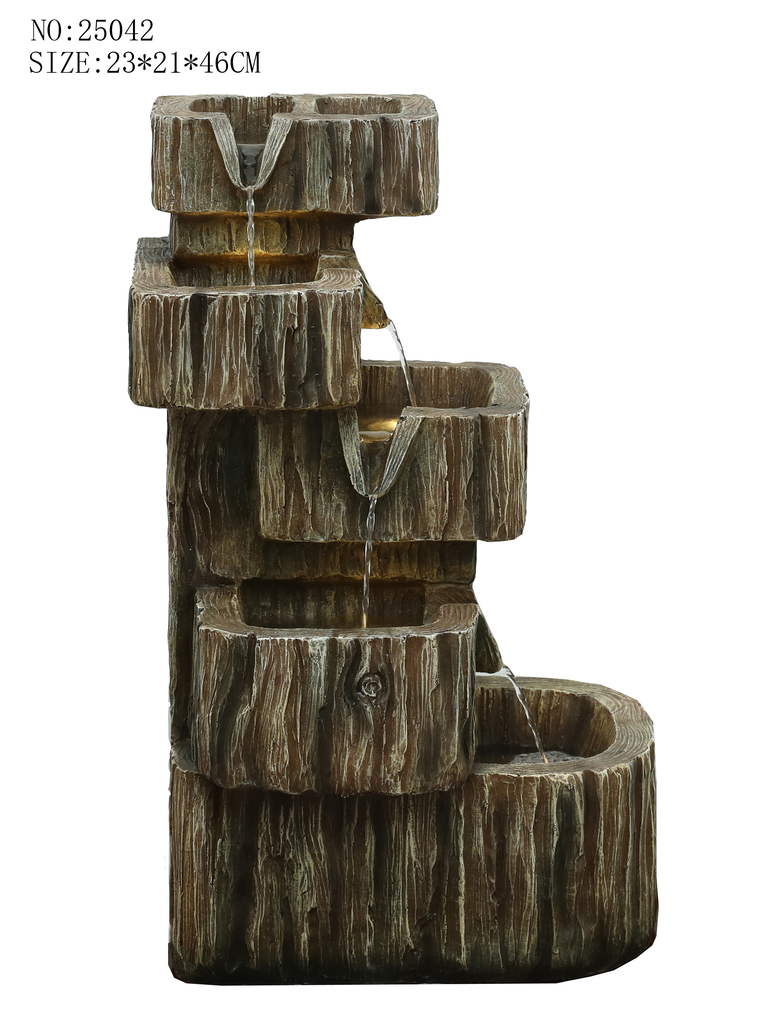 Angel water fountain for garden