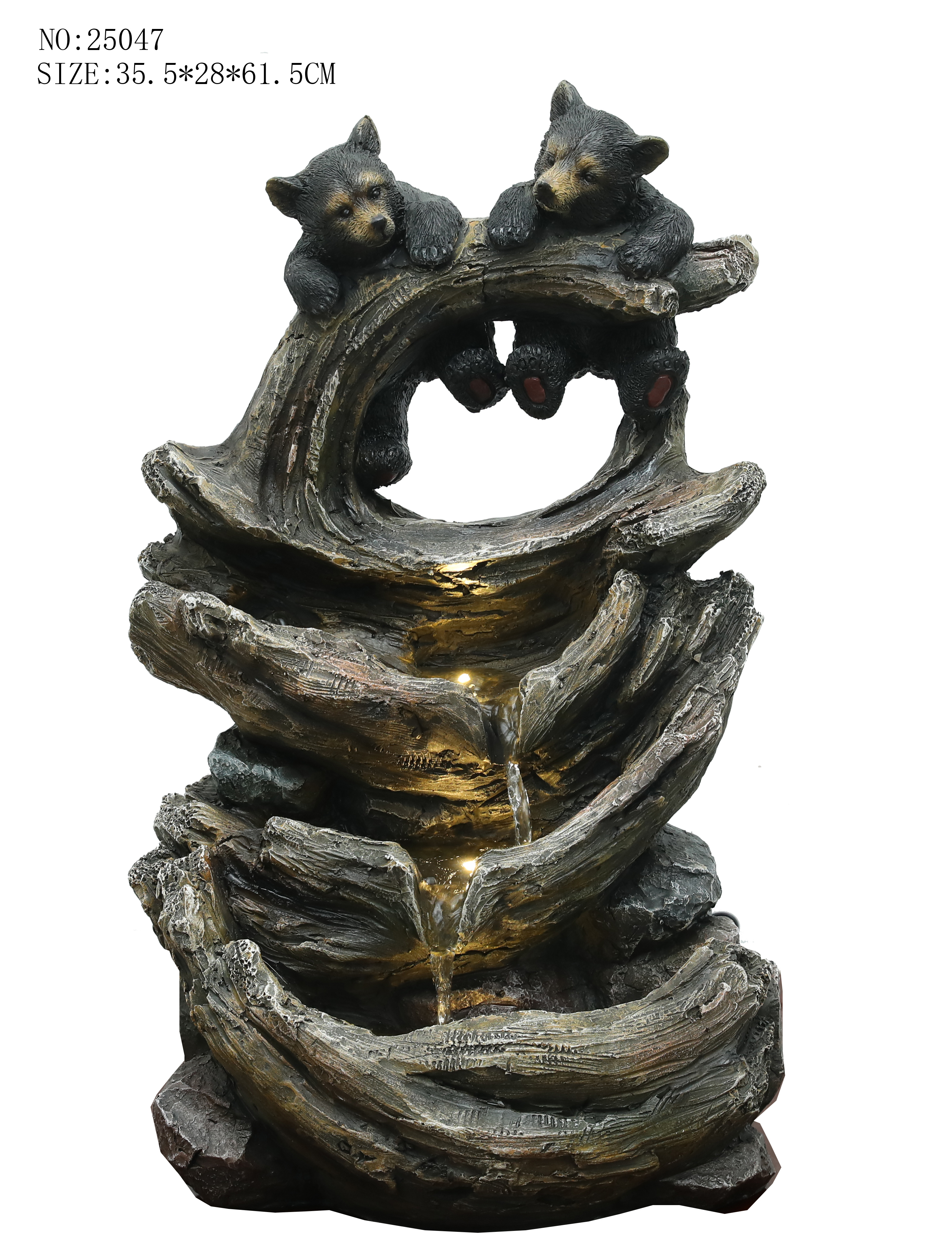 Big size rockery water fountain for garden