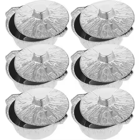 EU packaging silvery round Aluminum foil pot EG054