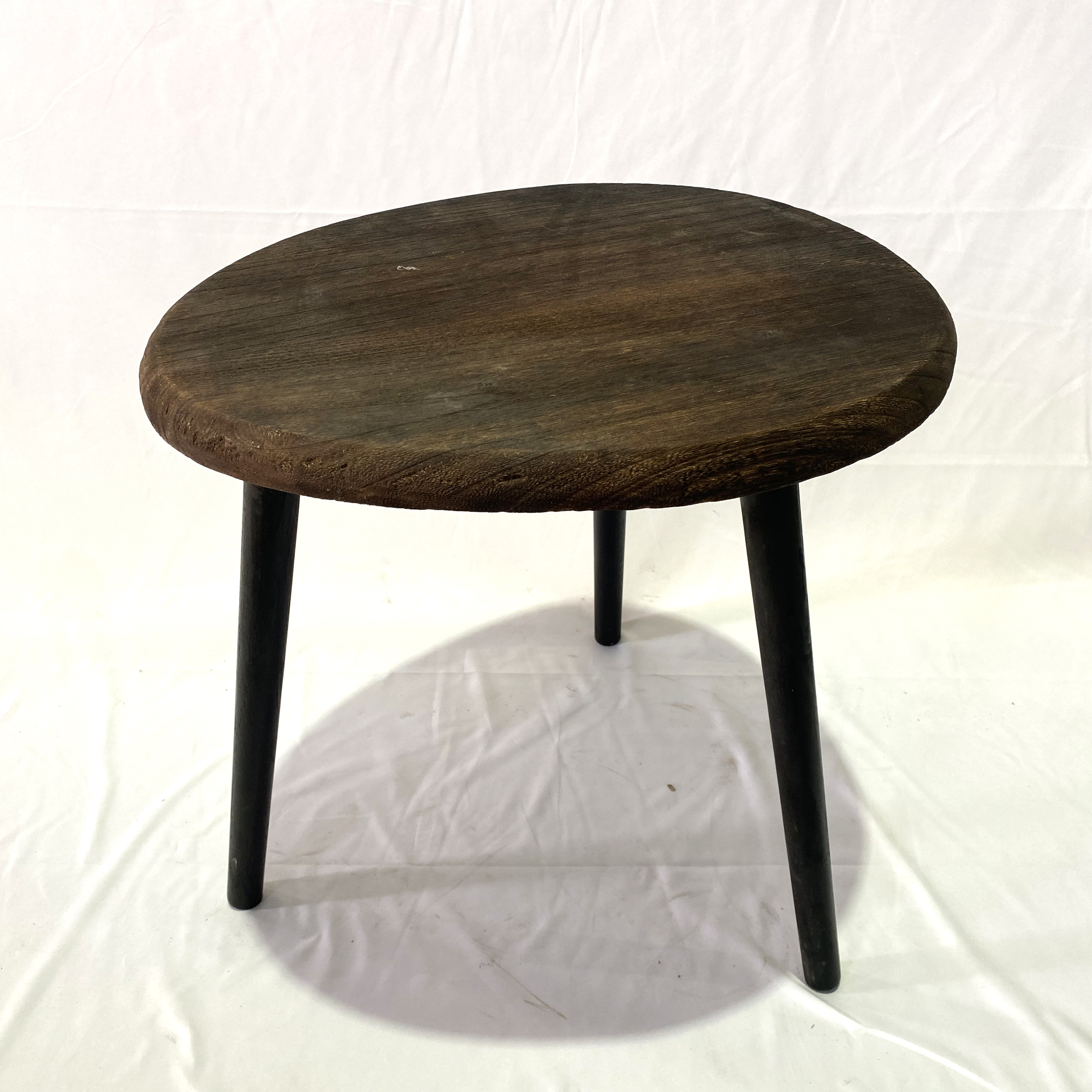 Small round vintage end table