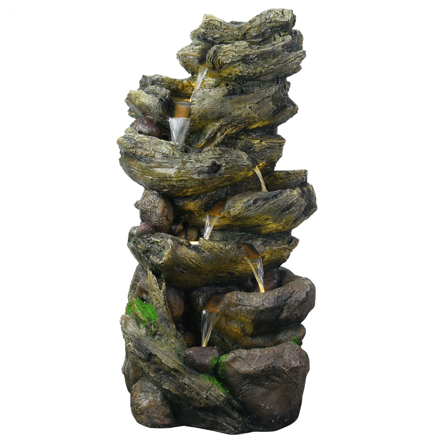 Big size rockery water fountain for garden
