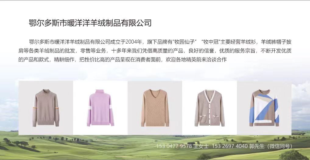 Ordos Nuanyangyang Cashmere Products Co., Ltd. – ropa deportiva 4