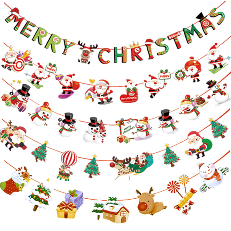 Christmas Party Prom Flag Pulling Decoration