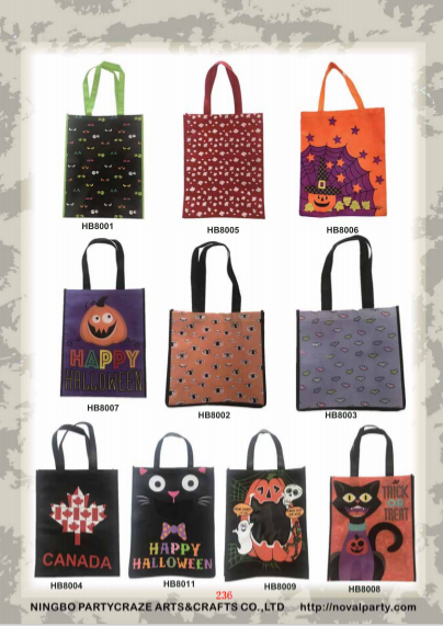 Halloween Tote Bag personalized Halloween printed canvas bag, hand-held single shoulder shopping bag