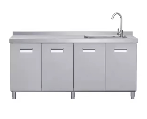 Customized stainless steel kitchen cabinet set