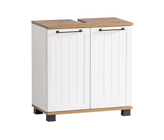Bathroom Furniture Wood Pb Modern Bathroom Sink Cabinet with 2 Doors and Iron Handles