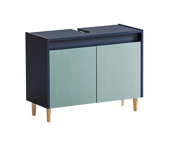 Source Factory OEM Wood PB+melamine Washbasin Cabinet with 2 Doors