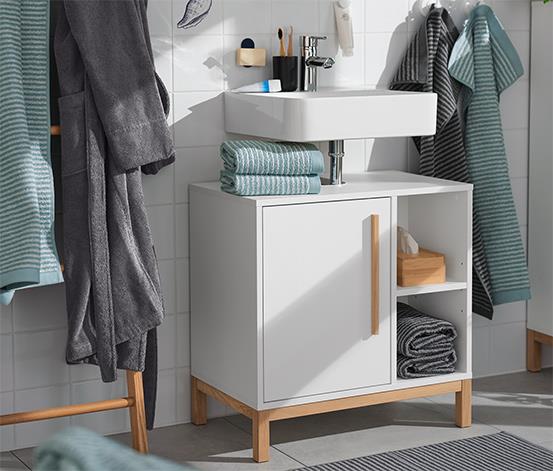 Original Factaory White OEM Wood Sink Cabinet with Doors and Drawers