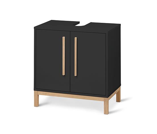 Bathroom Furniture Eco Friendly OEM Original Factaory Black Wood Sink Base Cabinet
