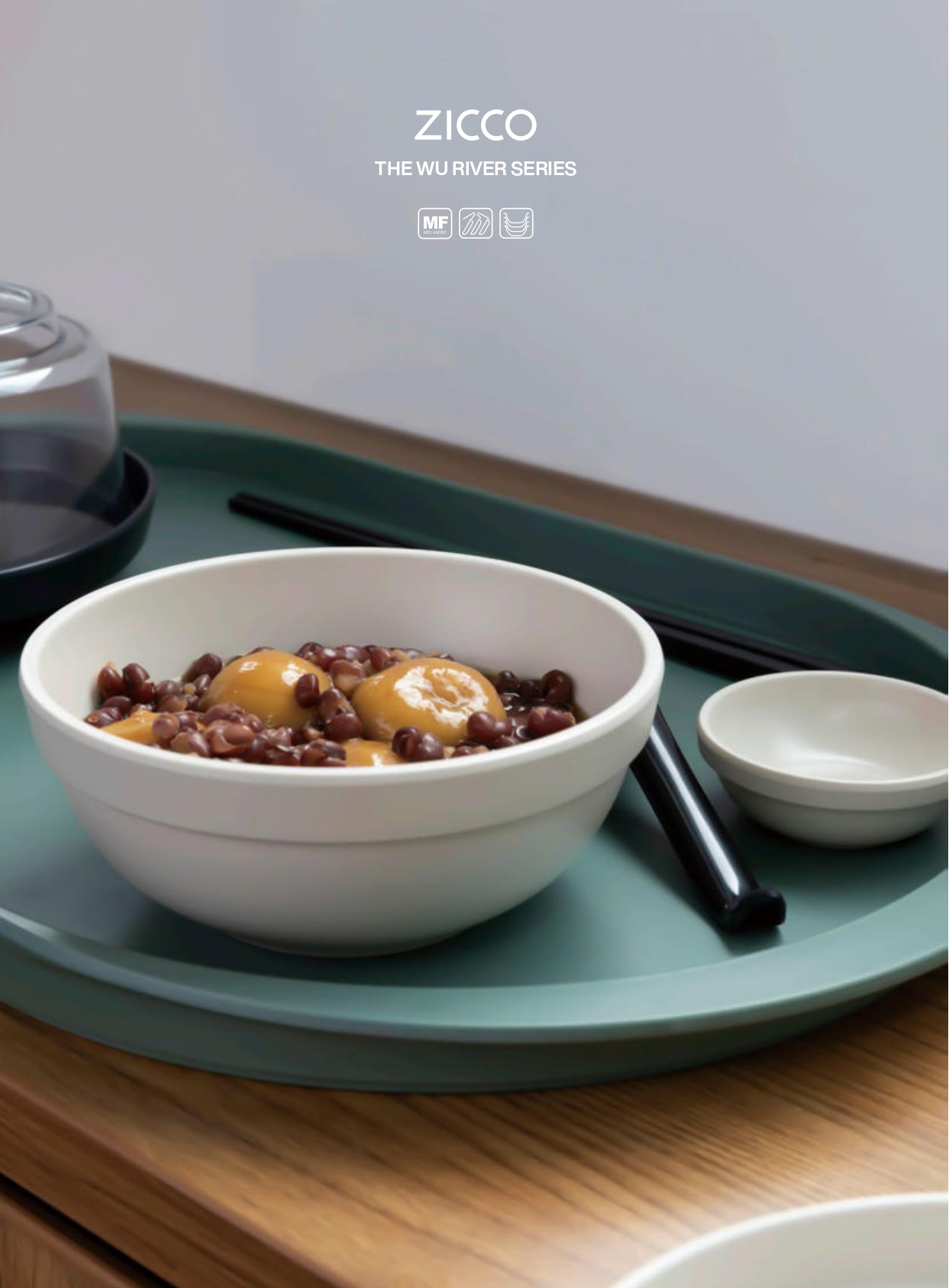 ZICCO Wu River Series-Melamine Tableware Dinnerware