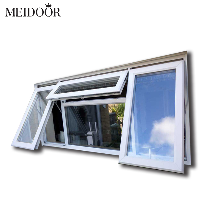 Hot Sale High Performance Thermal Break Aluminum Profile Top Fixed Windows Bottom Awning Hung Window