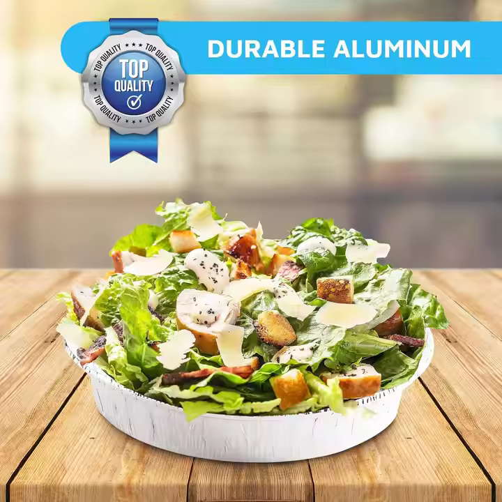 EU packaging Silvery Round Aluminum Foil Pan EY232-D