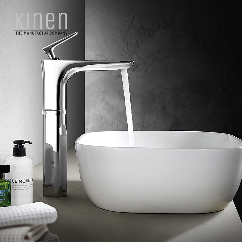 Kinen Shark Series Single Lever Basin Mixer in Chrome