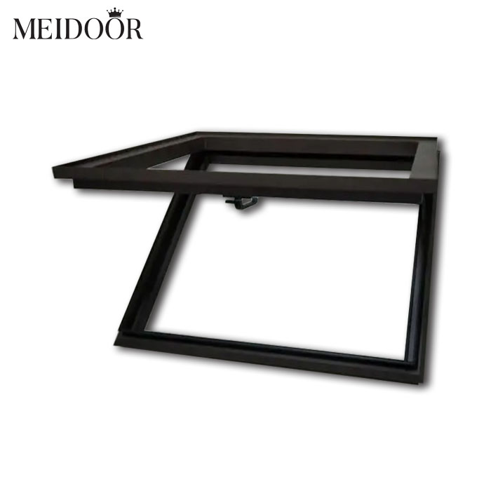 Double Tempered Glazed French Aluminum Fixed Glass Window Skylight Roofing Fixed Louver Windows
