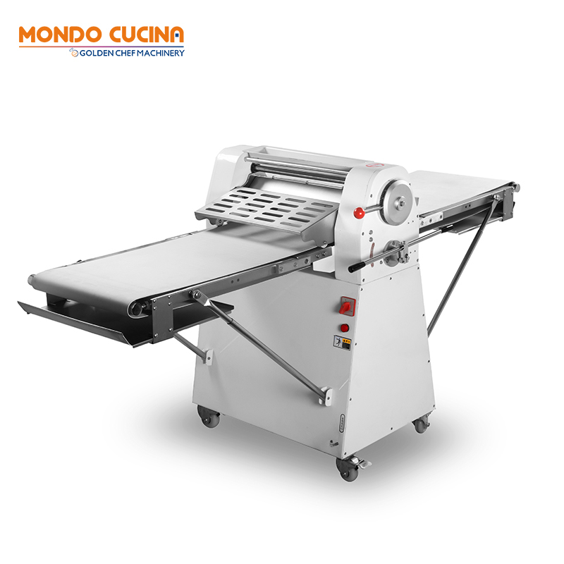 520mm Croissant Making Machine Conveyor Belt Table Top Dough Sheeter