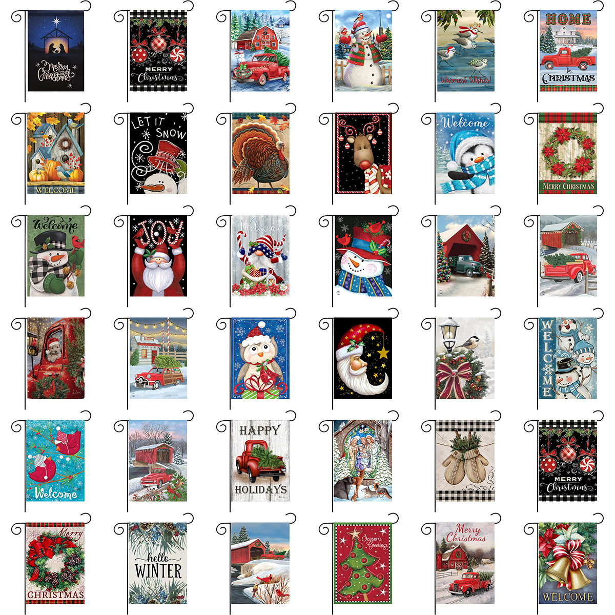 Christmas Decorations Christmas Garden Flags