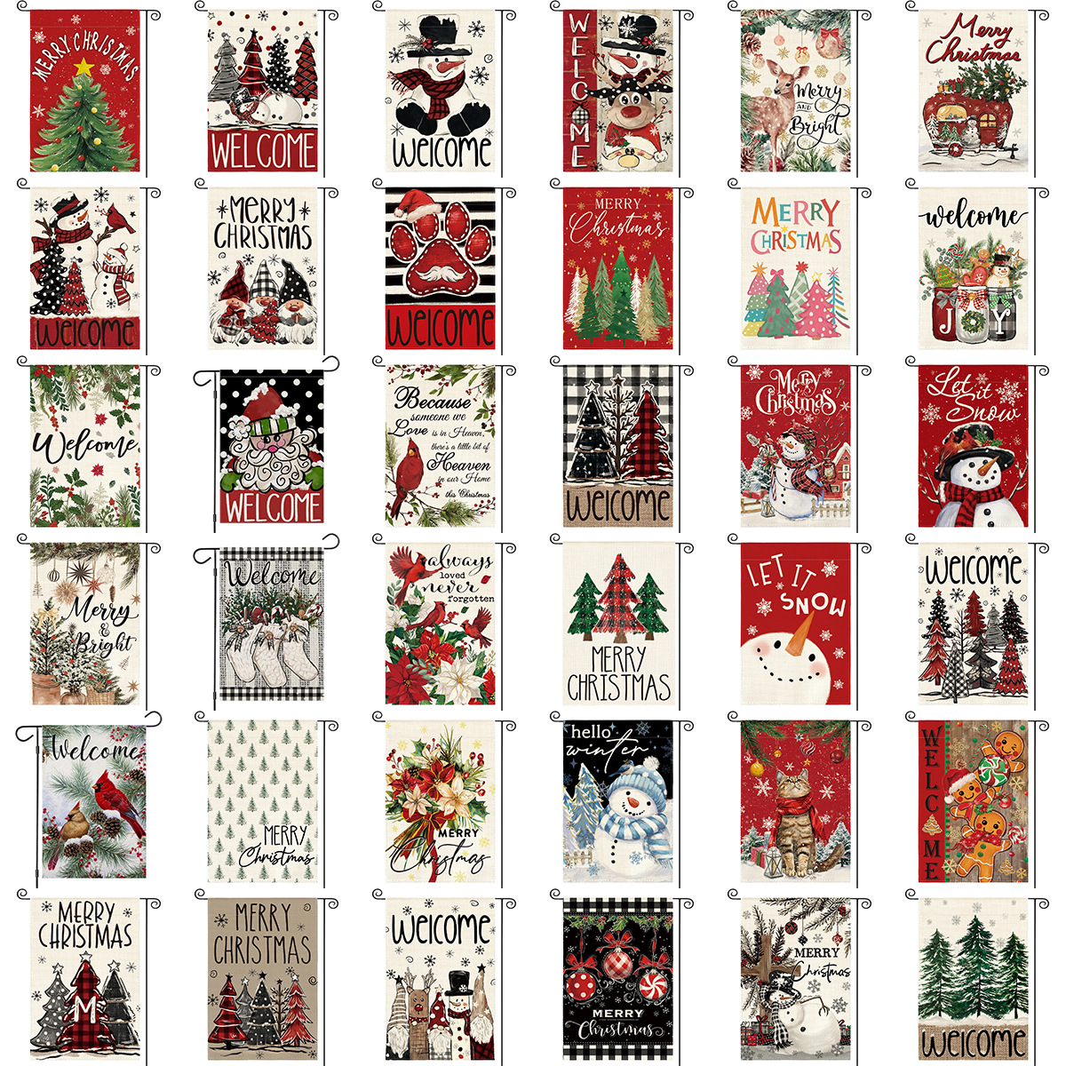 Christmas Christmas Tree Garden Flag Decoration