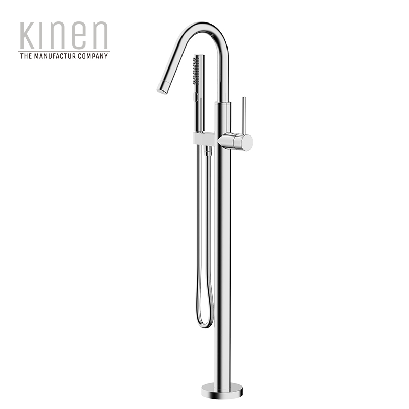 Kinen Seawind Series Single Lever Bath Mixer Floor-standing in Chrome