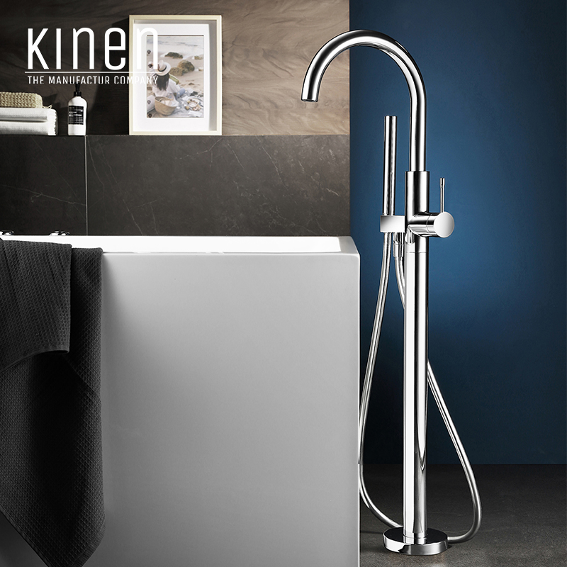 Kinen Seawind Series Single Lever Bath Mixer Floor-standing in Chrome