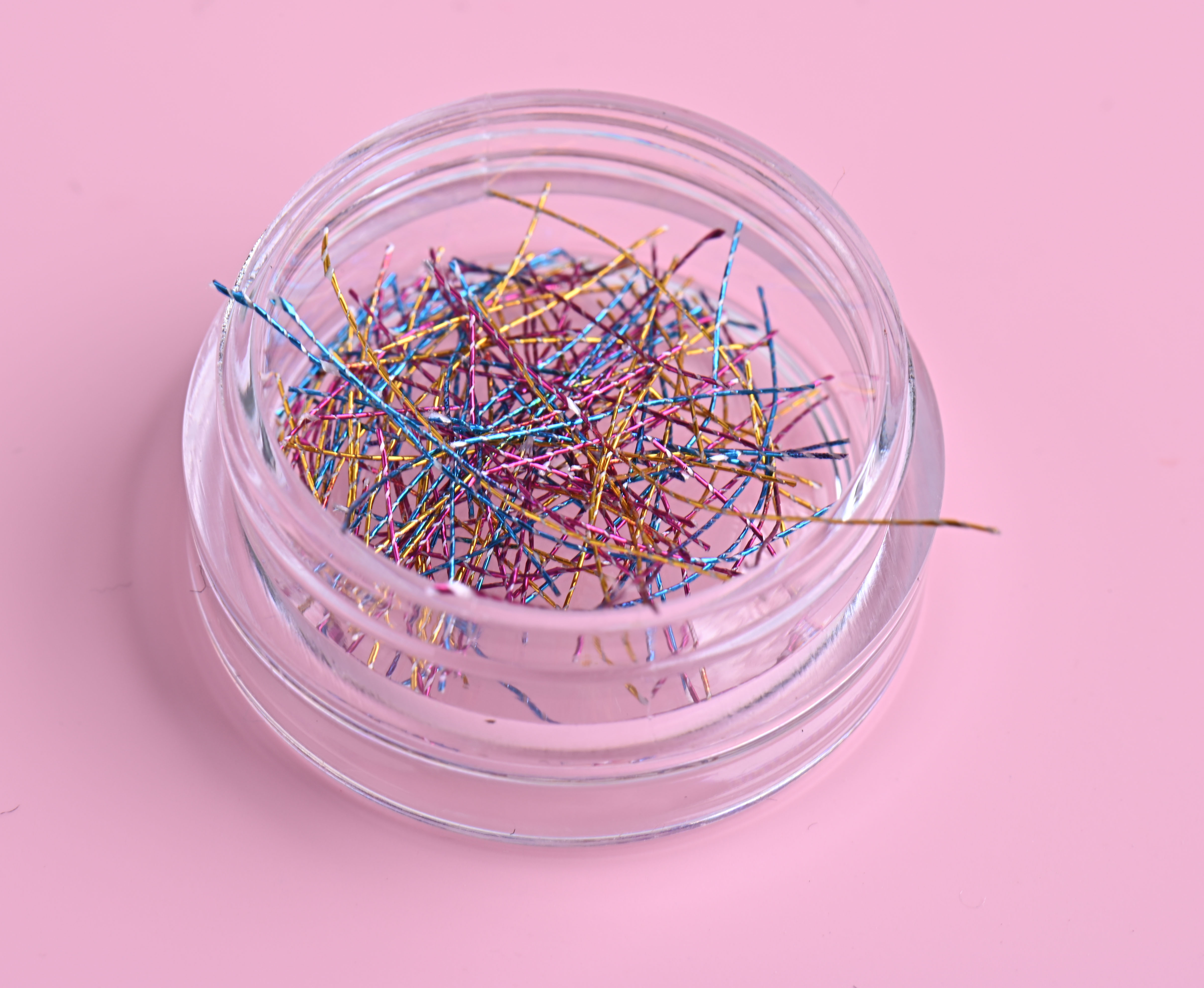 metallic yarn for nail decoration