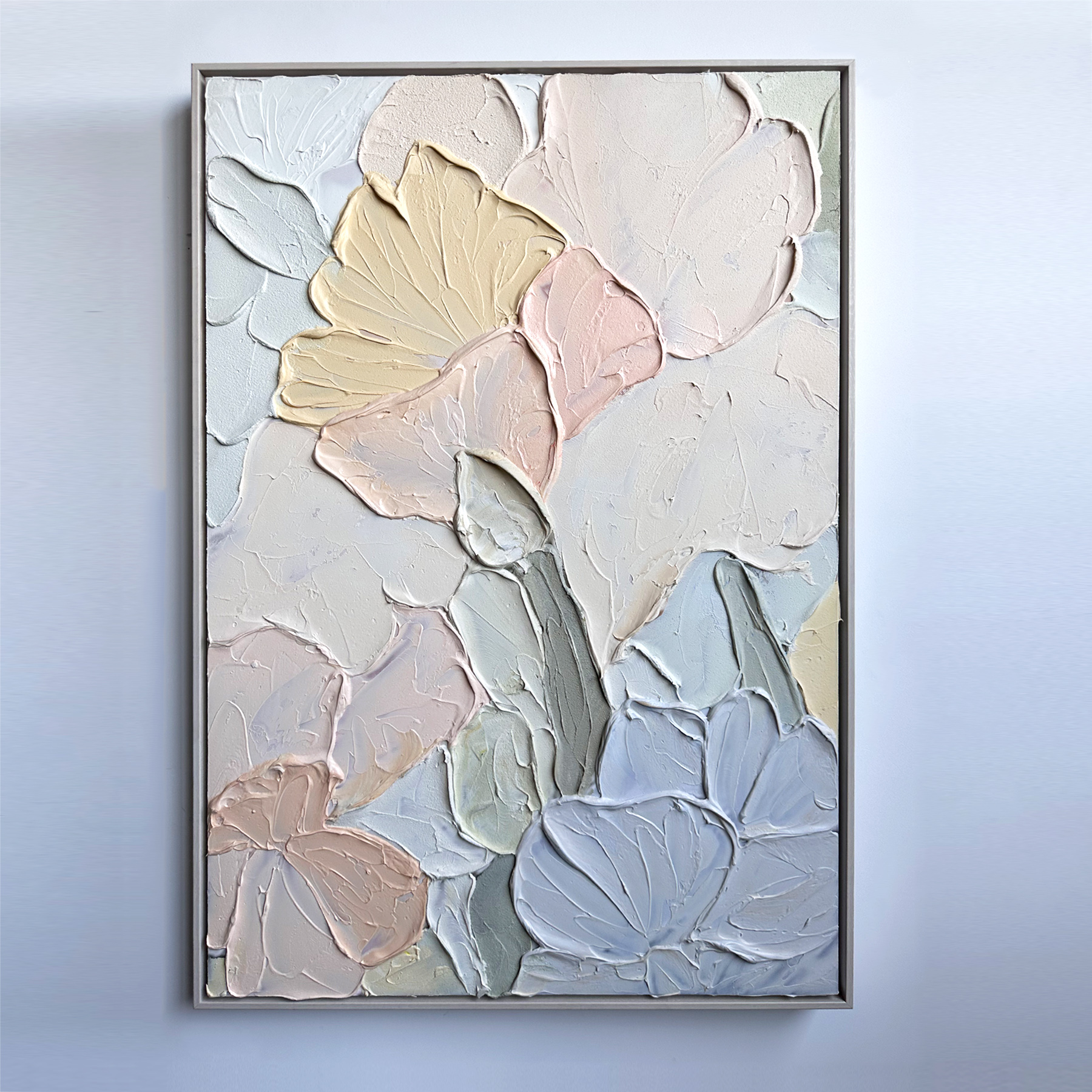 High End Home Decor Wall art Painting Texture Handpainted Floating Framed Art