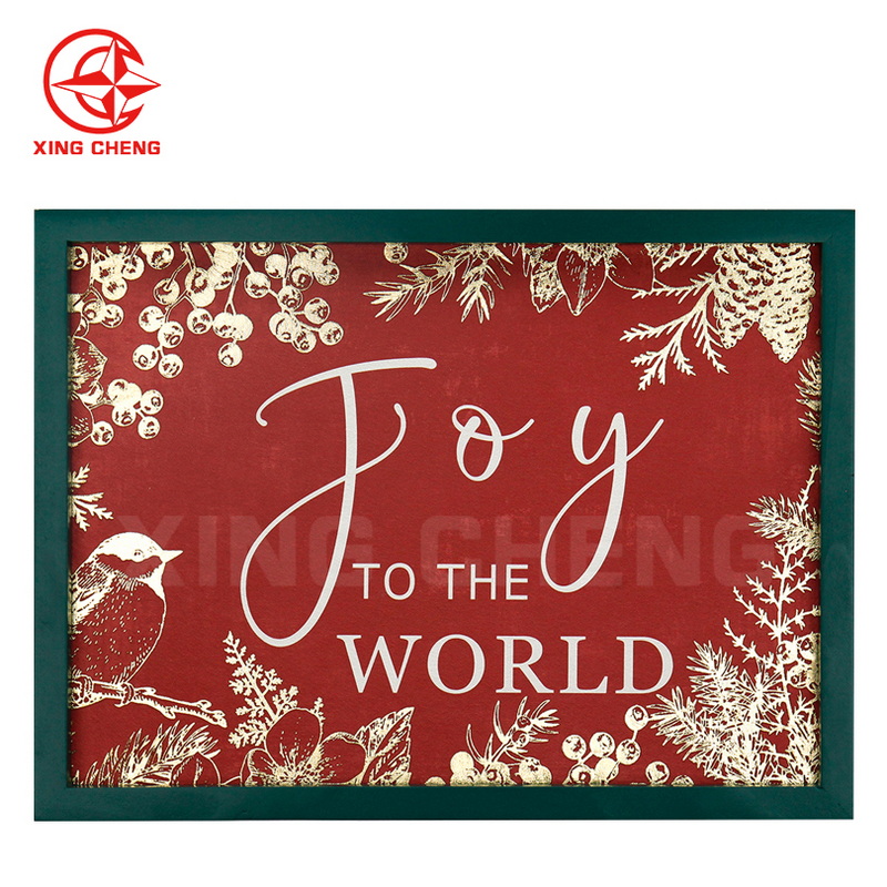 XINGCHENG Christmas theme fir frame painting wall art hanging picture