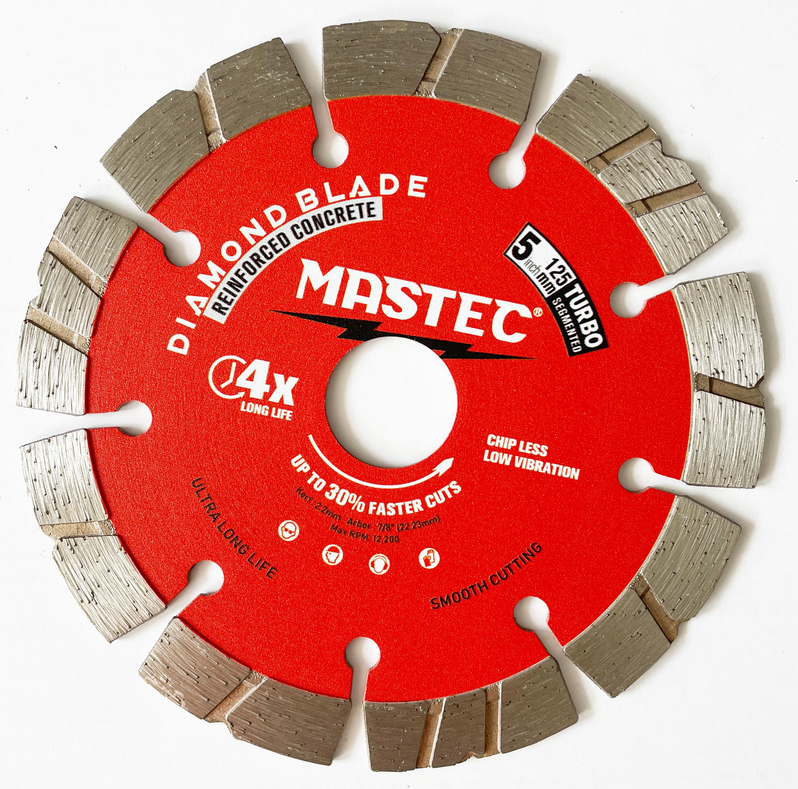 Diamond saw blade "v"segment turbo 5 inch