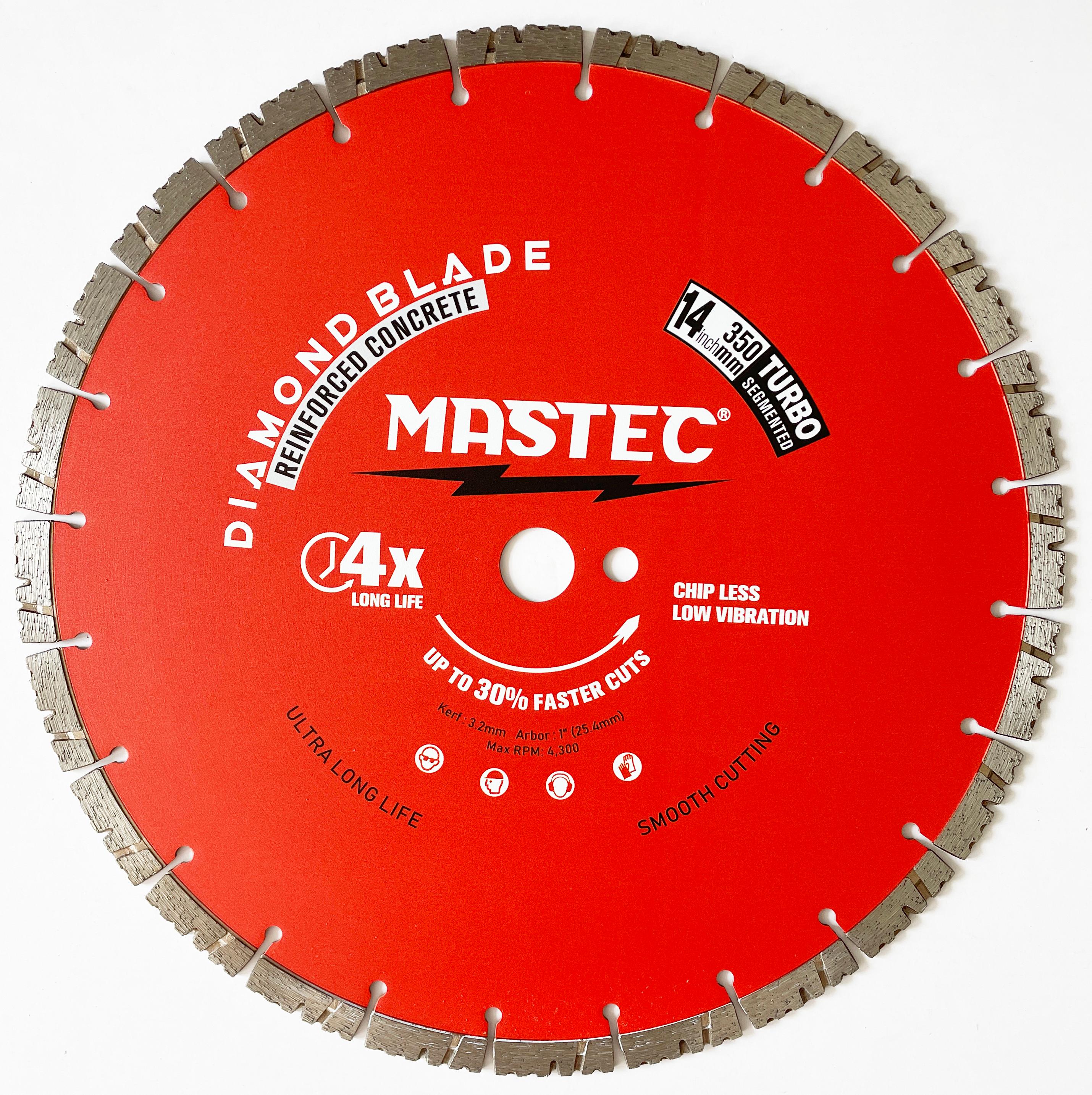 Diamond saw blade "U" segment turbo 14 inch