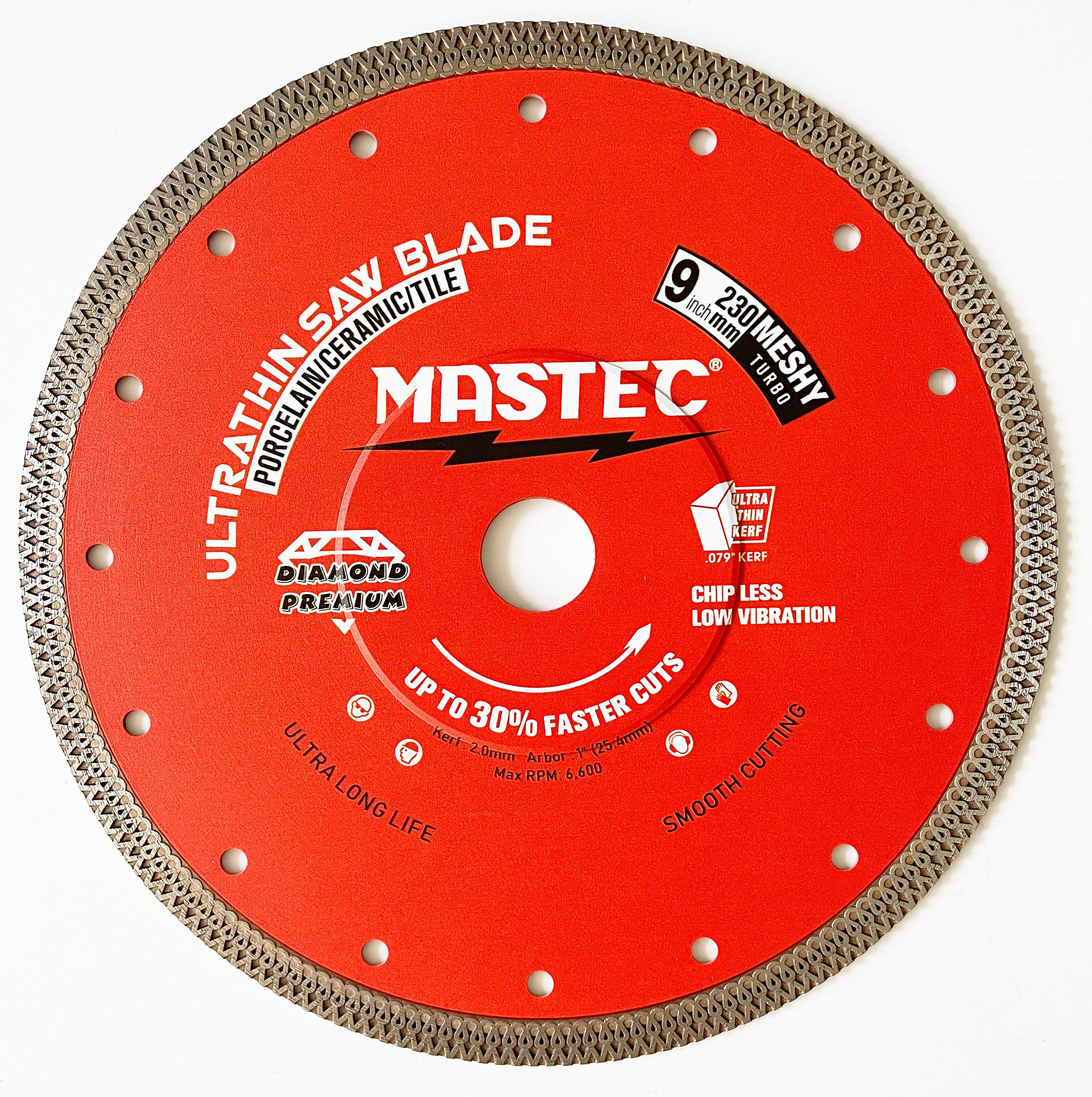 9 inch hot pressed super thin X-turbo saw blade