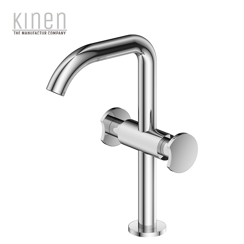 Kinen Elite Series Double Lever Basin Mixer in Chrome