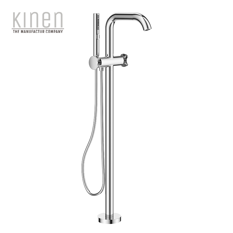 Kinen Elite Single Lever Bath Mixer Floor-standing in Chrome