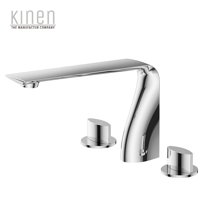 Kinen Vogue Series 4-hole Rim Mounted Bath Mixer in Chrome