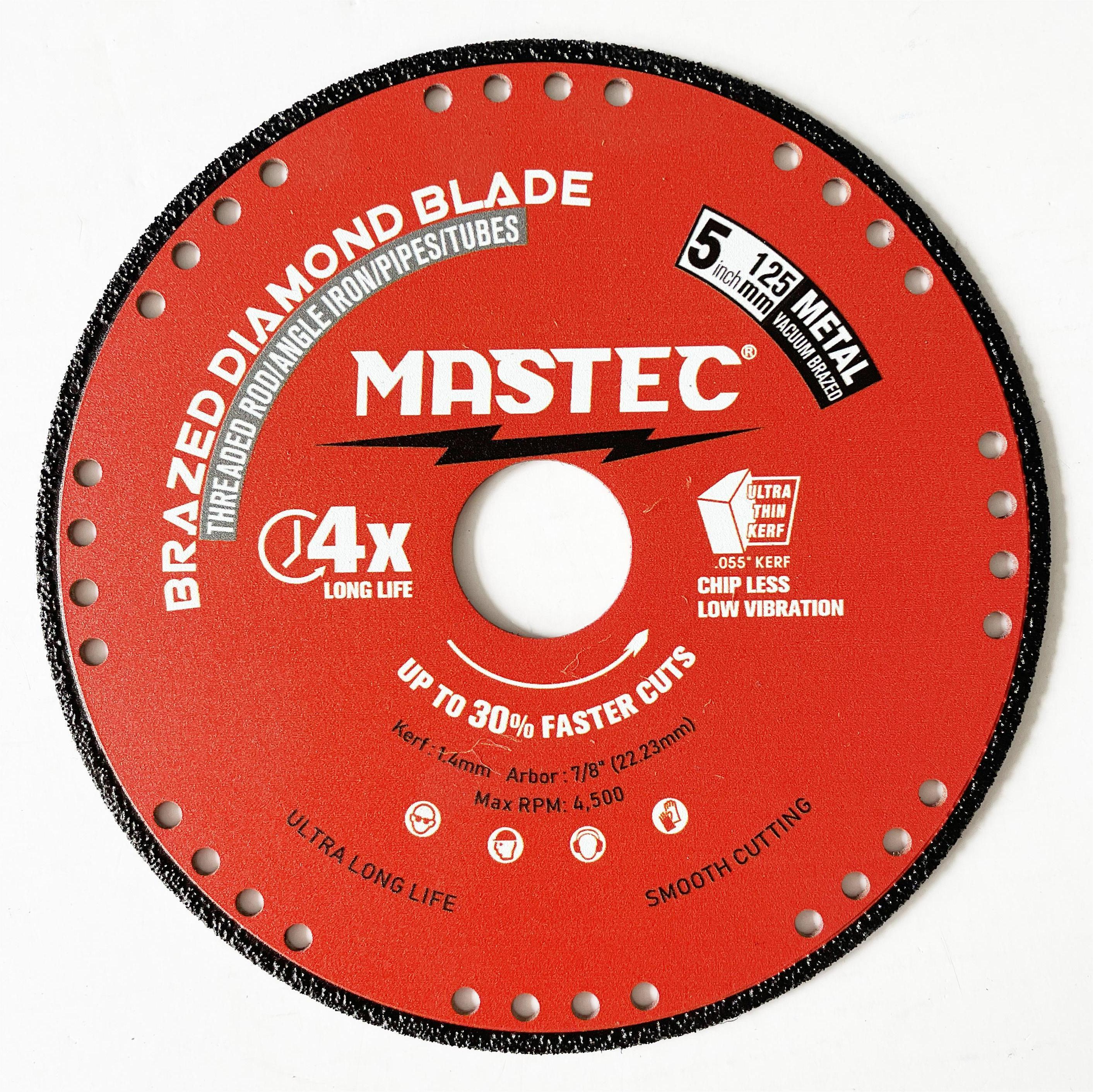 Vacuum brazed rim diamond saw blade metal Cutting Blades 5 Inch Cut Off Wheels