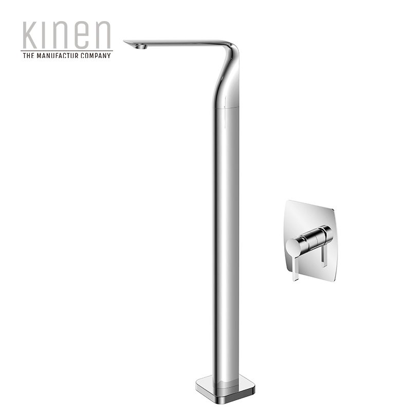Kinen Vogue Series Single Lever Bath Mixer Floor-standing For Concealed Installation in Chrome