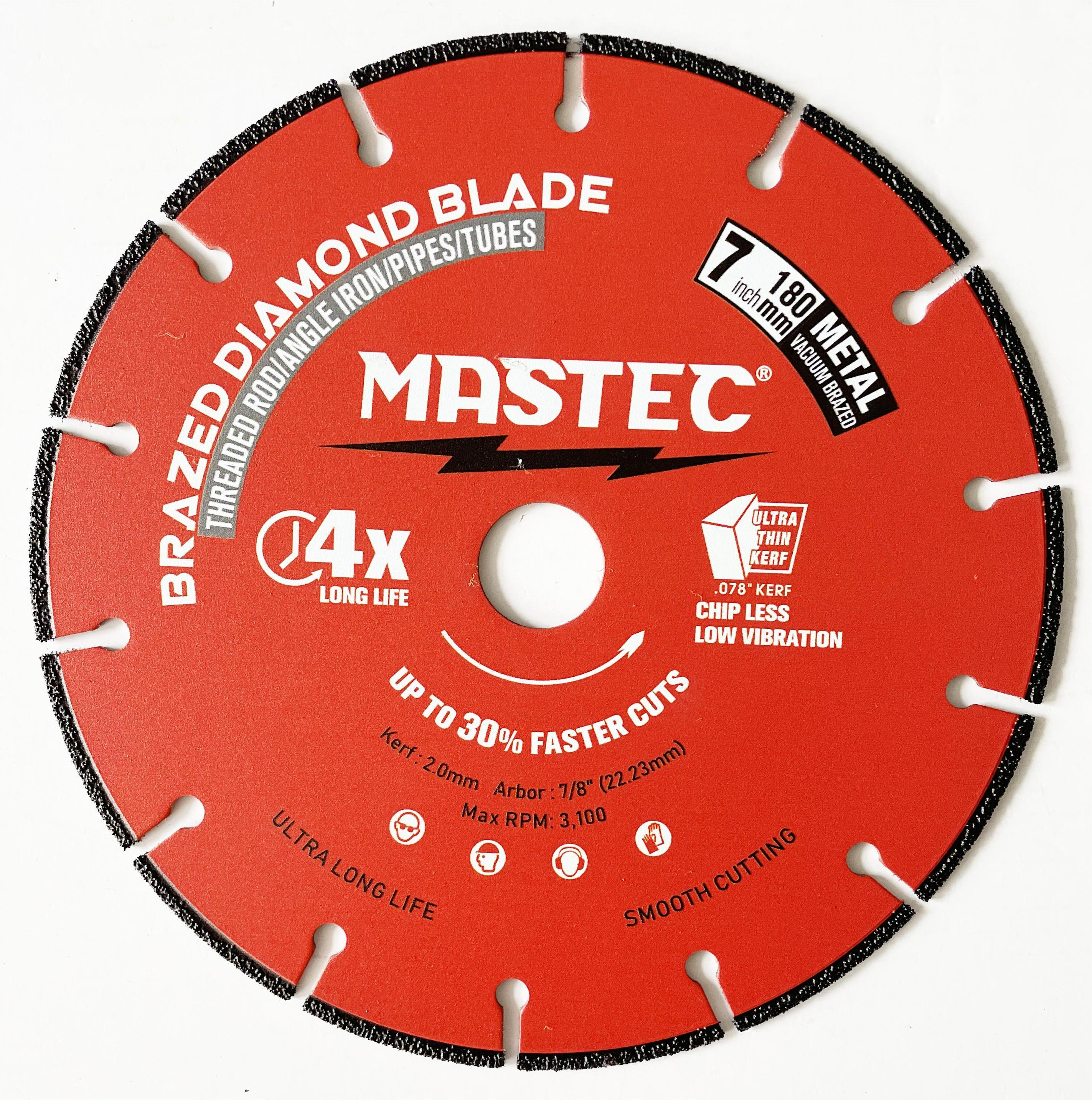 Vacuum brazed Segment diamond saw blade metal Cutting Blades 7 Inch Cut Off Wheels