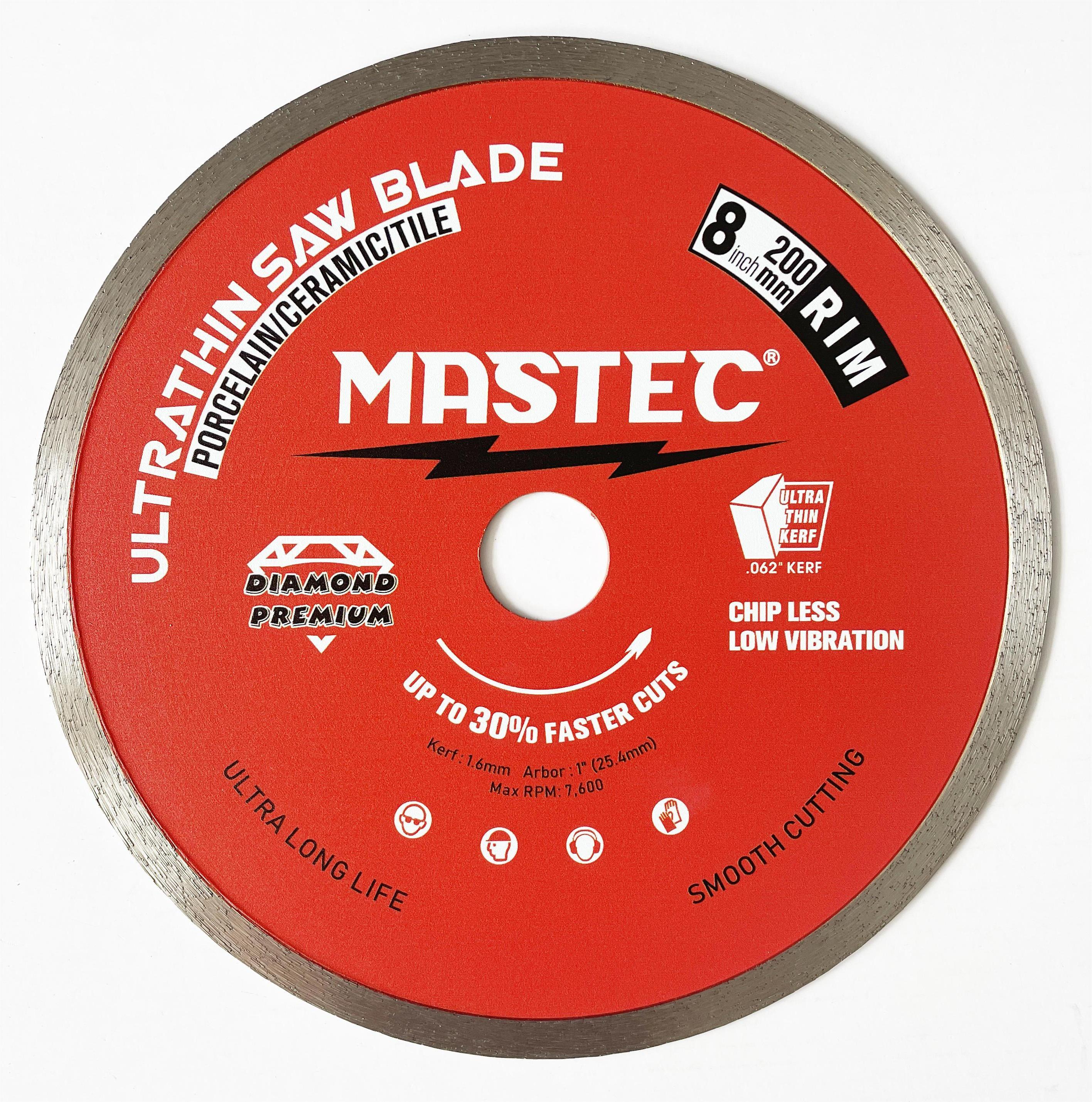 8 inch hot pressed super thin rim diamond saw blade