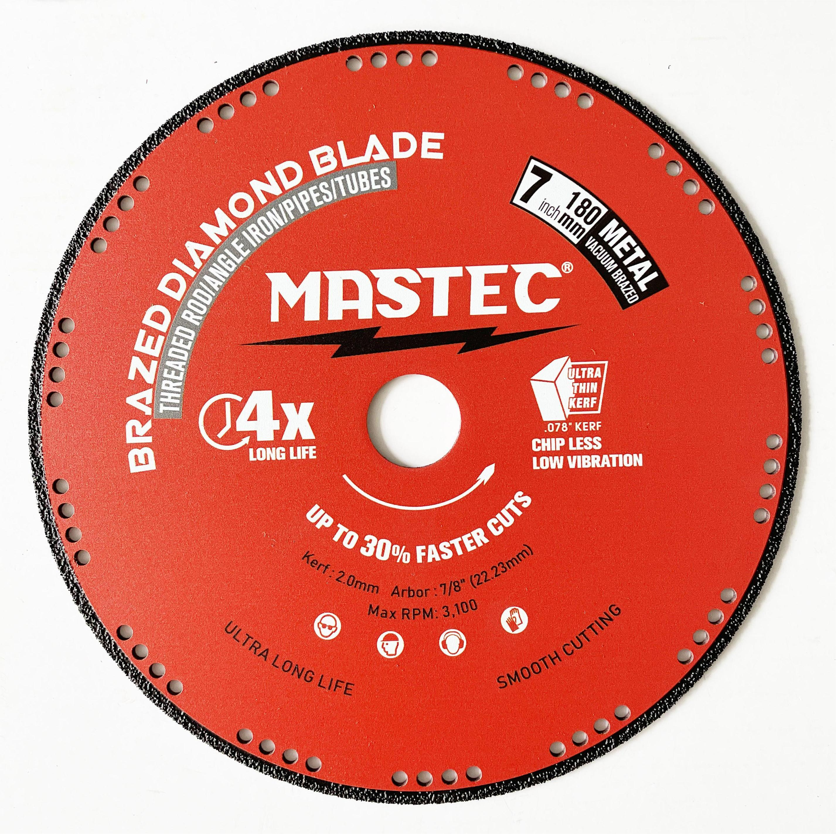 Vacuum brazed rim diamond saw blade metal Cutting Blades 7 Inch Cut Off Wheels