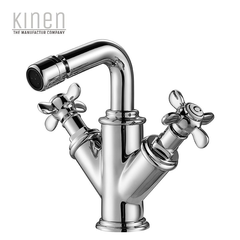 Kinen Danube Series Double Lever Bidet Mixer in Chrome