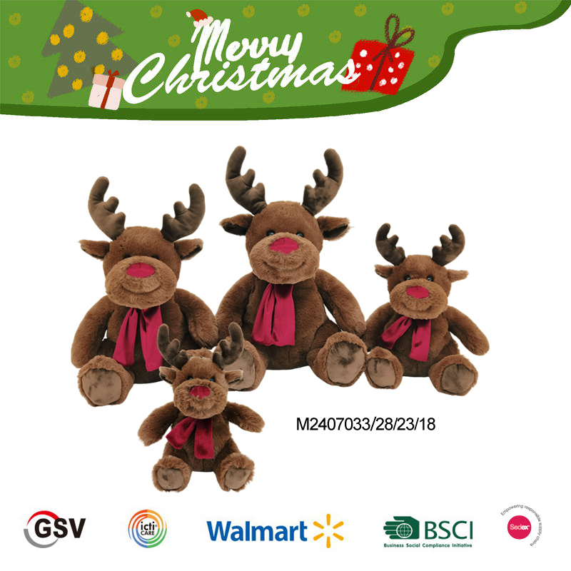 Christmas animals Reindeer GTST PLUSH TOY（M2407033_28）