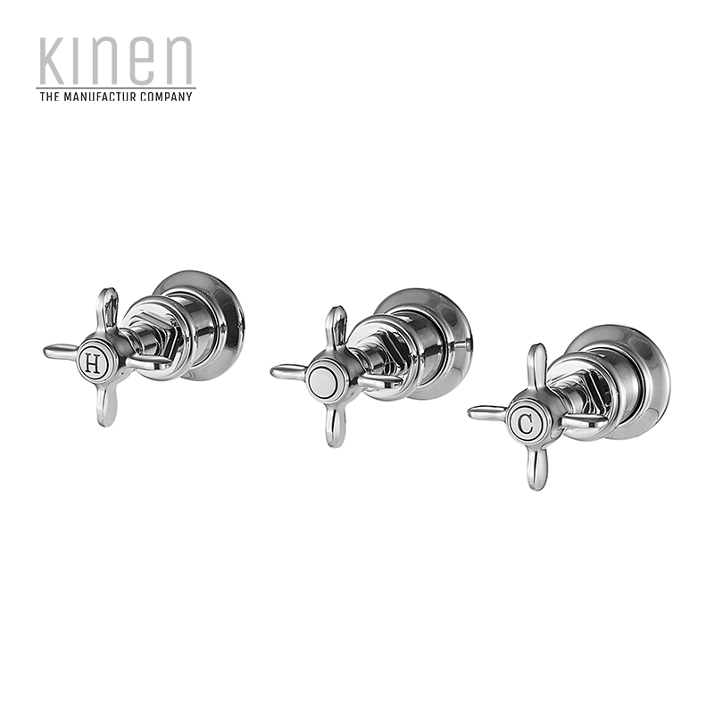 Kinen Danube Series Double Lever Bath Mixer For Concealed Installation in Chrome