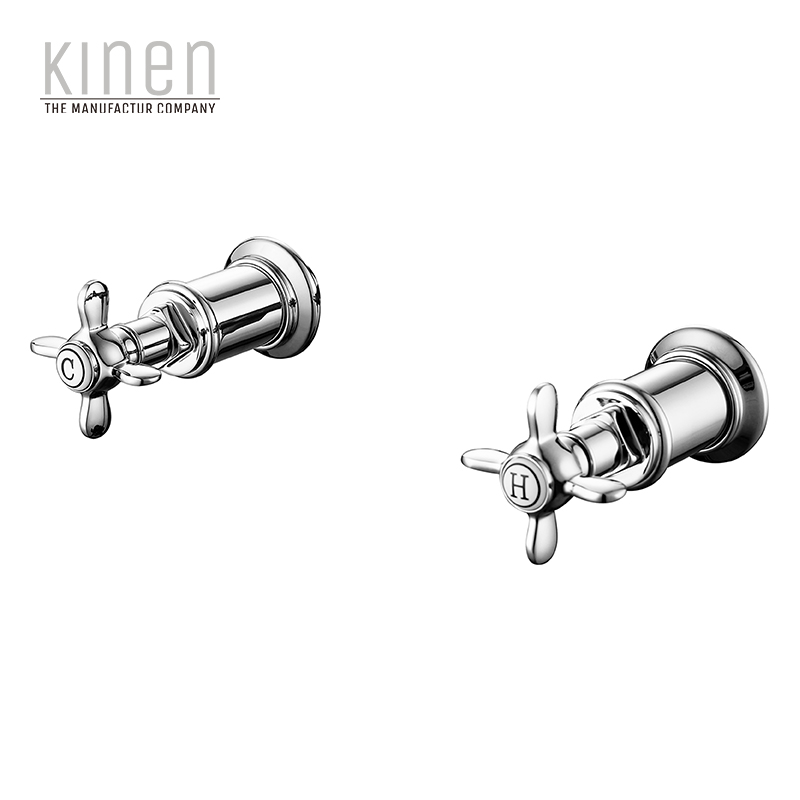 Kinen Danube Series Double Lever Shower Mixer For Concealed Installation in Chrome