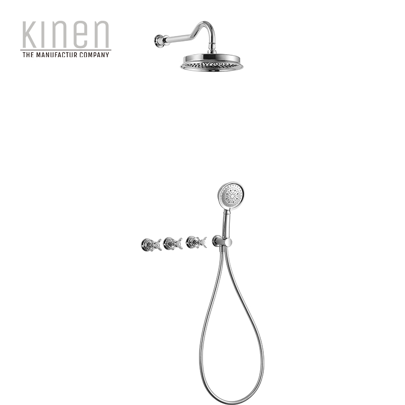 Kinen Danube Series Shower Set For Concealed Installation in Chrome