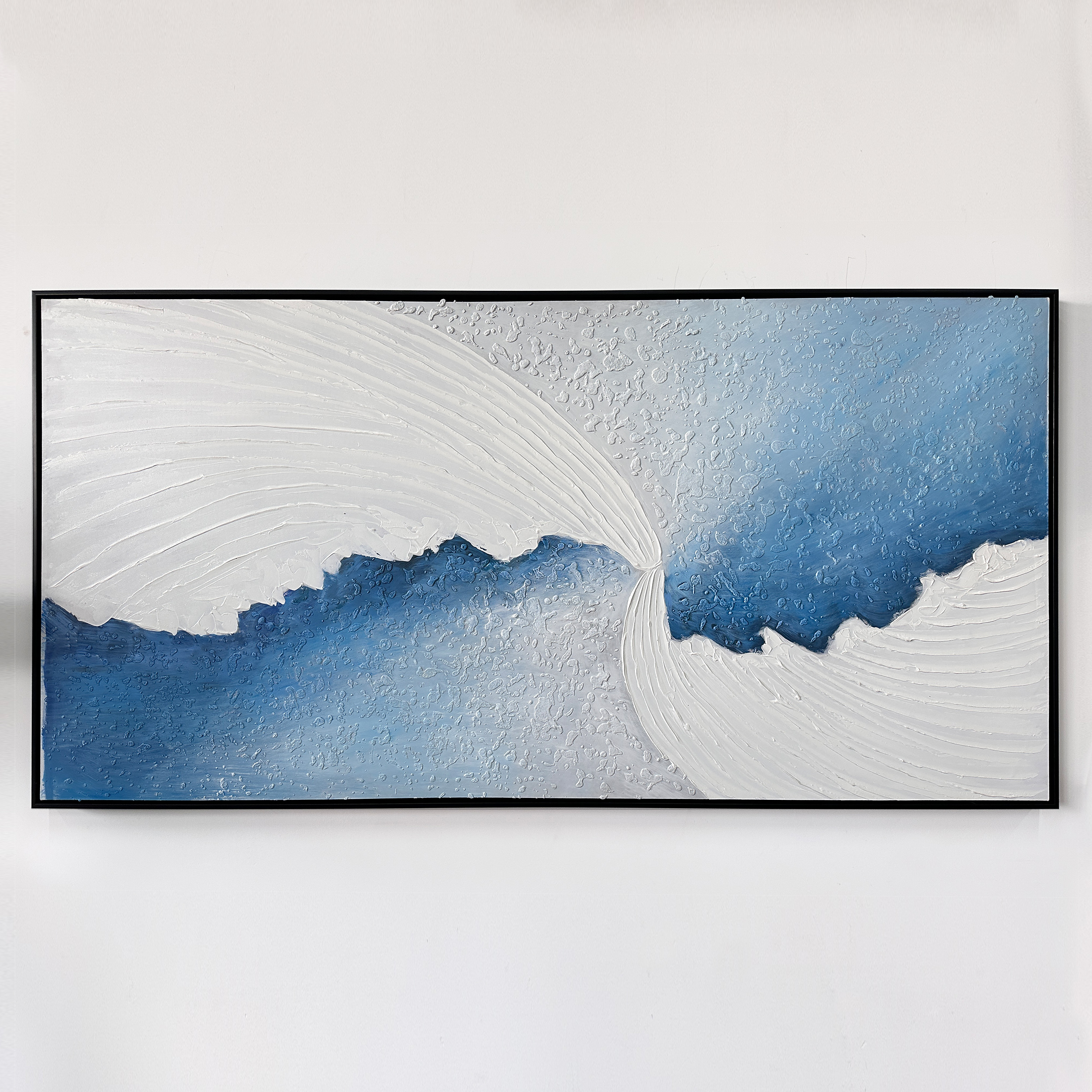 Coastal texture handpainted great wall art great painting decoration Textured Framed Canvas Art