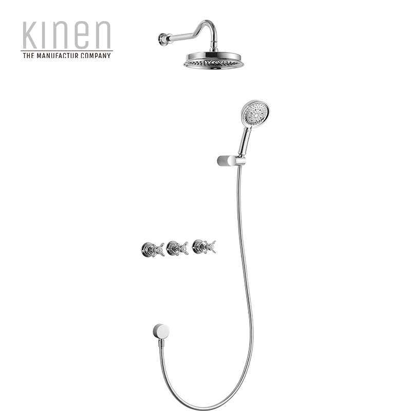 Kinen Danube Series Shower Set For Concealed Installation in Chrome