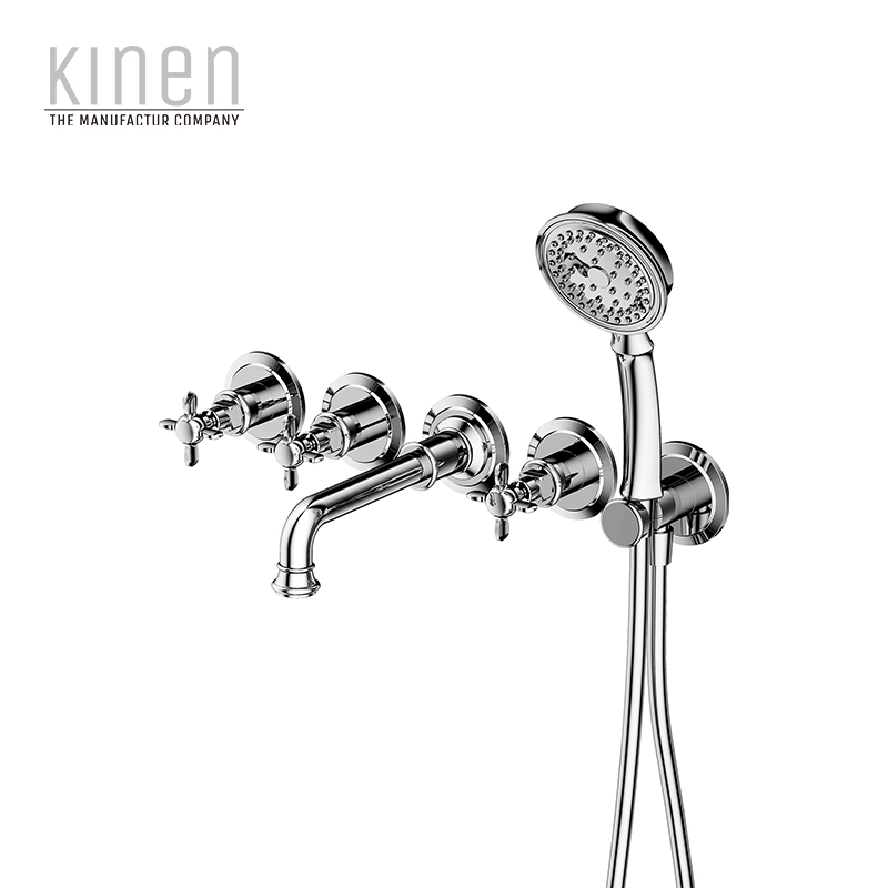 Kinen Danube Series Bath Mixer For Concealed Installation in Chrome