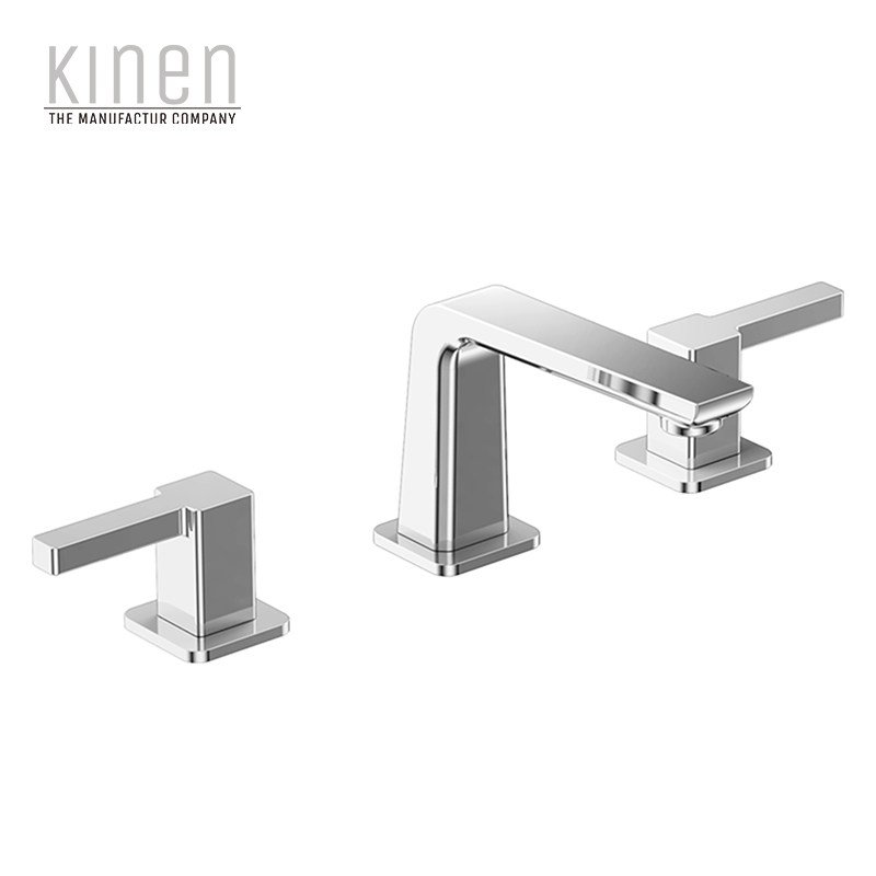 Kinen Athens Series 3-hole Basin Mixer in Chrome