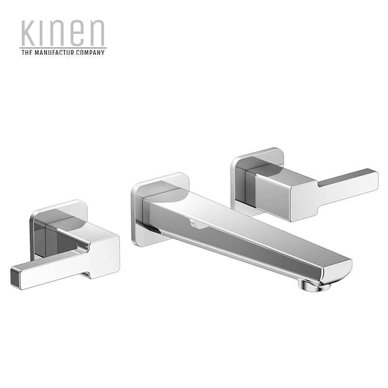 Kinen Athens Series Double Lever Basin Mixer For Concealed Installation in Chrome
